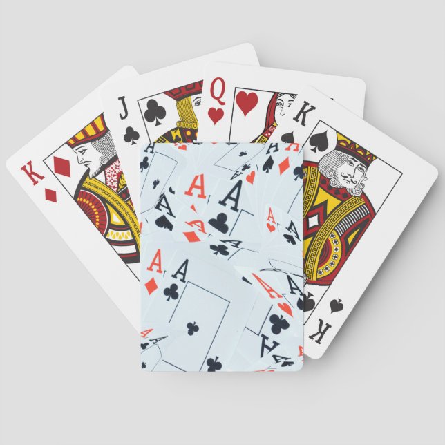 Quad Aces Poker Cards Pattern, (Back)