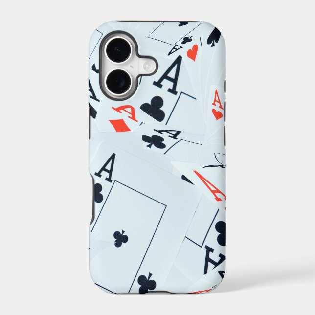 Quad Aces Poker Cards Pattern, (Back)