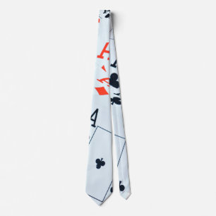 Quad Aces Poker Cards Pattern, Tie