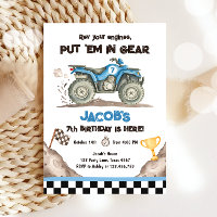 Quad ATV Dirt Track Off Road Racing Boy Birthday