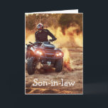 Quad ATV Off-Road Vehicle Birthday Son-in-law Card<br><div class="desc">Quad ATV Off-Road Vehicle Birthday for your Son-in-law</div>