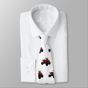 Quad bike atv cartoon illustration  tie