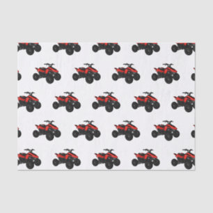 Quad bike atv cartoon illustration tissue paper
