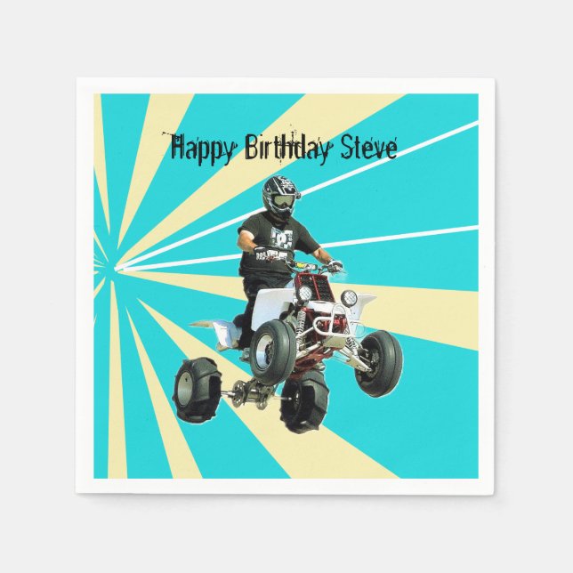 Quad Bike / ATV Napkin (Front)