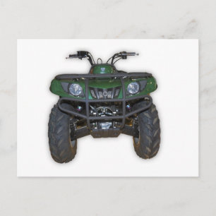 quad bike - atv postcard