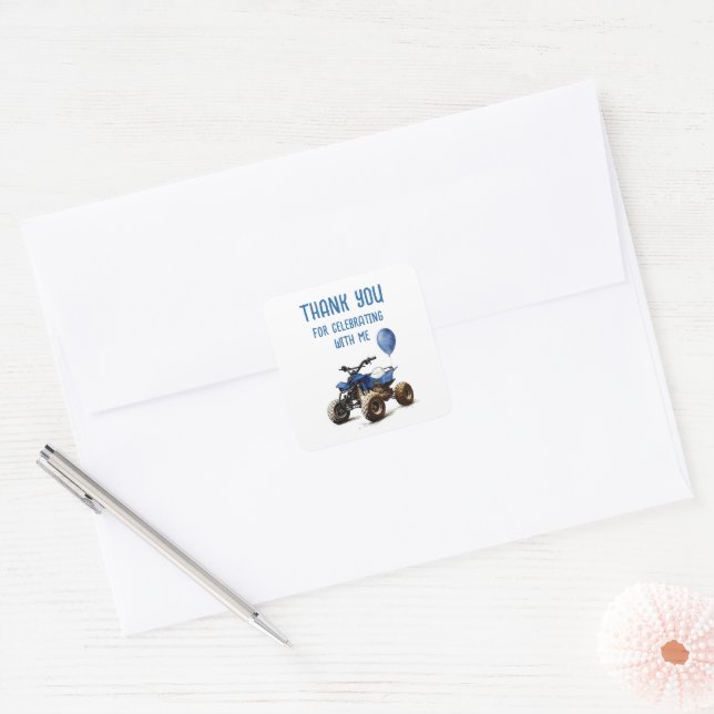 Quad Bike Envelope Sticker (Envelope)