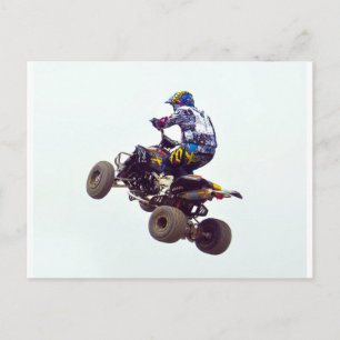 quad bike postcard