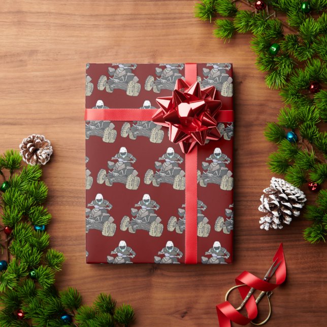 Quad Biking Wrapping Paper (Holiday Gift)