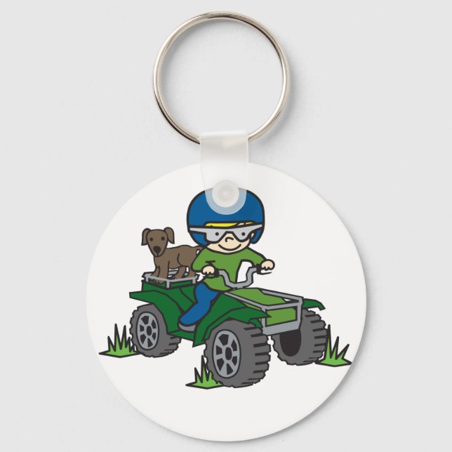 Quad Driving Keychain (Front)