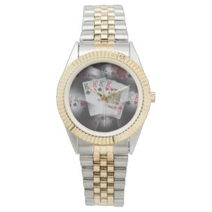 Quad Kings Poker Cards In A Pattern, Watch