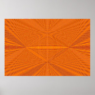 Quad Pataphysics Overlapping Spirals in CMYK Poster