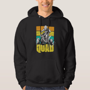 Quad Retro Quad Riding Four Wheeler Atv For Boys M Hoodie