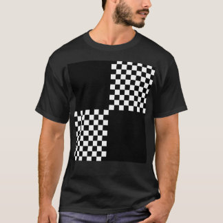 Quad Ska Black White Checked Pattern T-Shirt