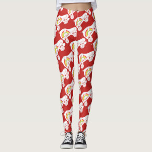 quad skate rainbow leggings