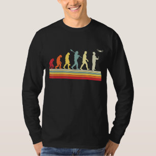 Quadcopter Human Evolution Vintage Drone Pilot T-Shirt