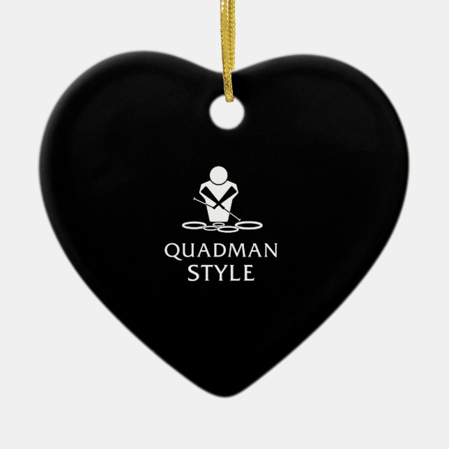 QUADMAN STYLE CERAMIC ORNAMENT (Front)
