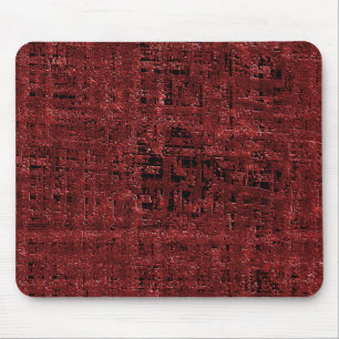 Quadrados pequenos vermelho sobrepostos encharcado mouse pad