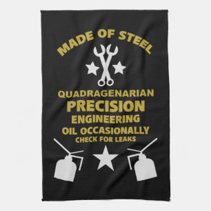 Quadragenarian Birthday Kitchen Towel