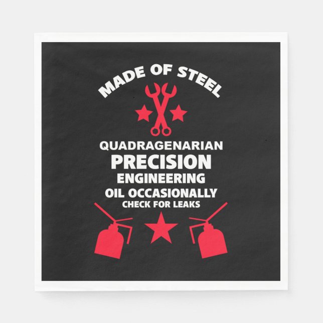 Quadragenarian Birthday Napkin