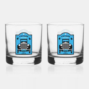 Quadragenarian Happy Birthday Over The Hill Whiskey Glass
