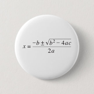 quadratic formula 2 inch round button