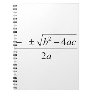 quadratic formula, geek, quadratic equation, notebook