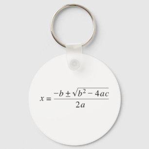 quadratic formula keychain