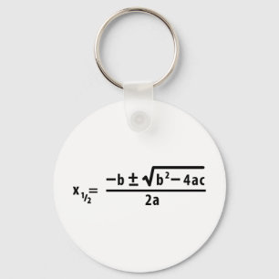 quadratic formula keychain
