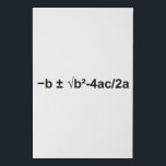 Quadratic Formula Math Mathematical Physics Faux Canvas Print<br><div class="desc">I love Math. A must for every math lover,  math student,  math teacher. A perfect match for nerds and geeks. Good for the young and the old. Quadratic Formula.</div>
