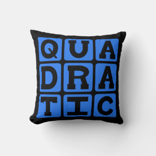 Quadratic, Mathematical Equation Throw Pillow