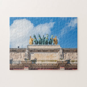 Quadriga on Arc de Triomphe du Carrousel - Paris Jigsaw Puzzle