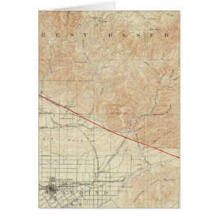 quadrilatère des Redlands montrant San Andreas Ri