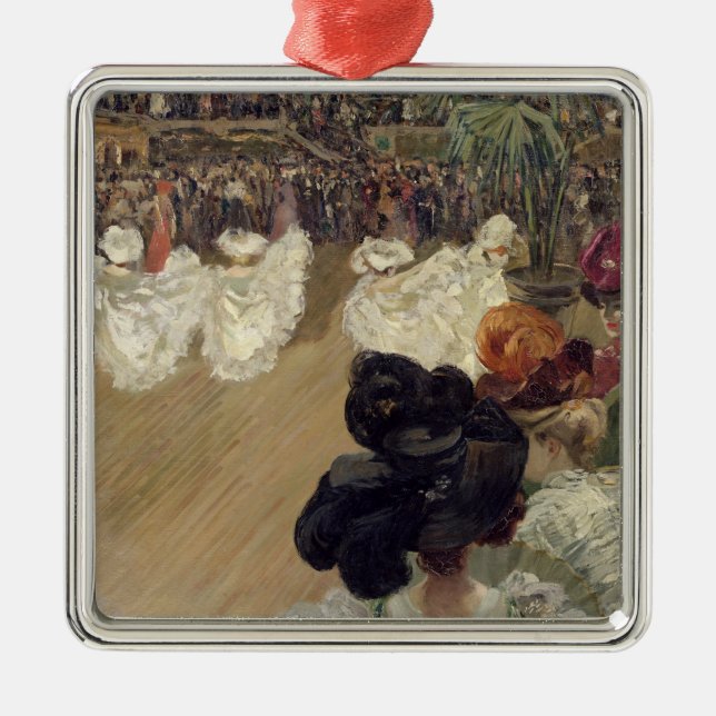 Quadrille at the Bal Tabarin Metal Ornament (Front)