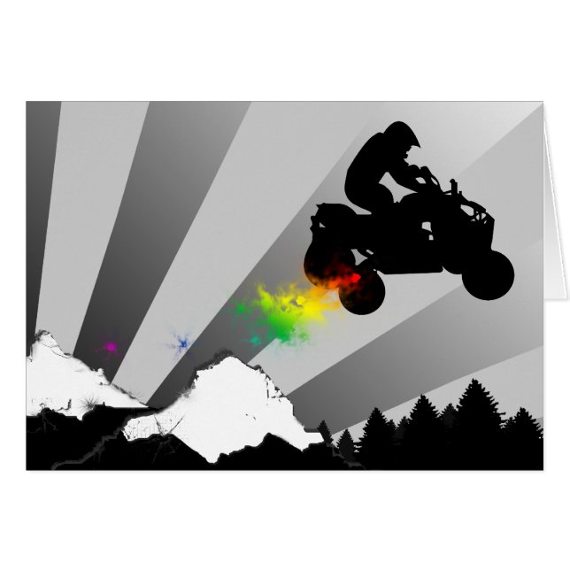 quadruples. coucher du soleil d'arc-en-ciel (Devant Horizontal)