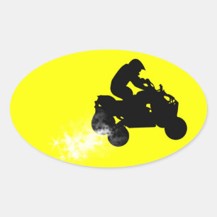 quads. oval sticker