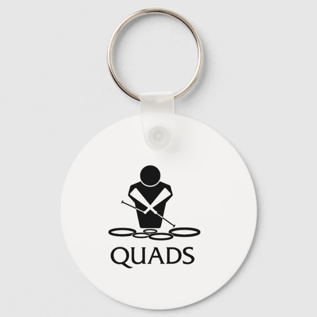 QUADS - Tenor Drums Keychain (Front)