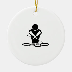 Quads - Tenor Drums - Toms Ceramic Ornament