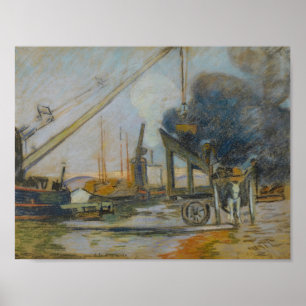 Quai de la Rapée, Paris (1884) Armand Guillaumin  Poster
