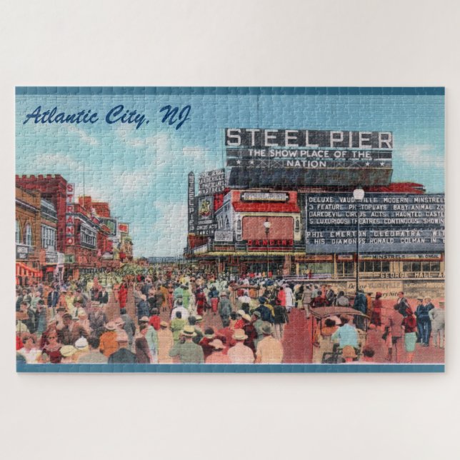 Quai en acier - Atlantic City Grand Puzzle (Horizontal)