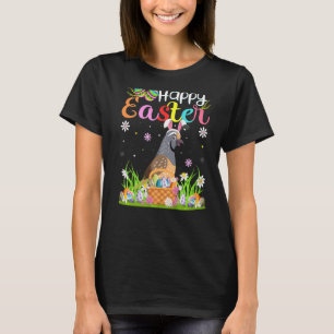 Quail Bird Bunny Egg Hunting Quail Happy Easter T-Shirt