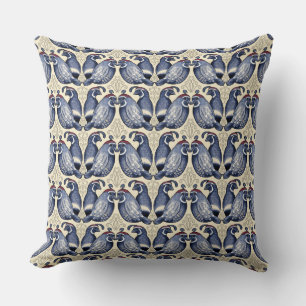 Quail Bird Pattern Decorative Throw Pillow