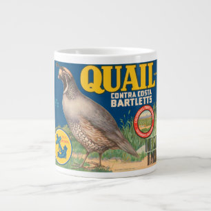 Quail Brand Contra Costa Bartletts Vintage Crate L Large Coffee Mug