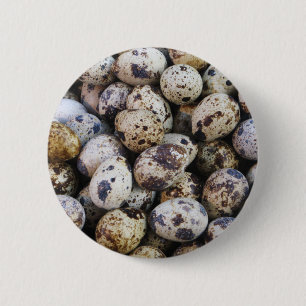 Quail Eggs 2 Inch Round Button