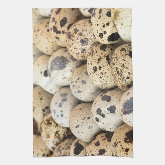 Quail Eggs Kitchen Towel (Vertical)