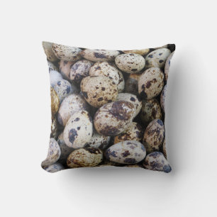 Quail Eggs Throw Pillow