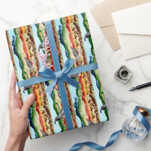 Quail Family Southwestern Wrapping Paper Peeps (Gifting)