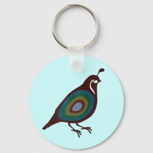 Quail Keychain