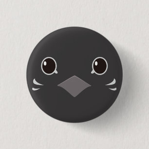 Quail(red-breasted) 1 Inch Round Button