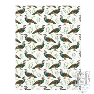 Quail Scrapbook Paper