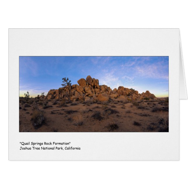 " Quail Springs Rock Formation " (Front Horizontal)